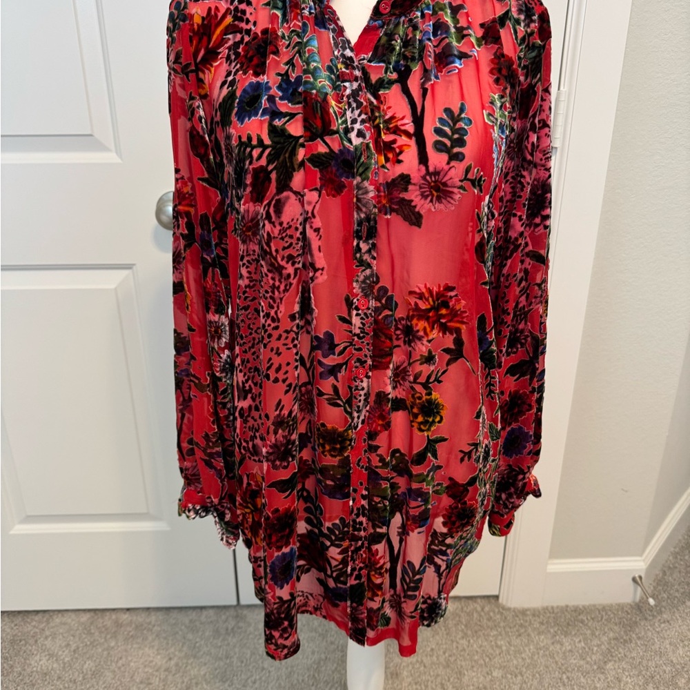 Johnny Was YOELLA BURNOUT TUNIC